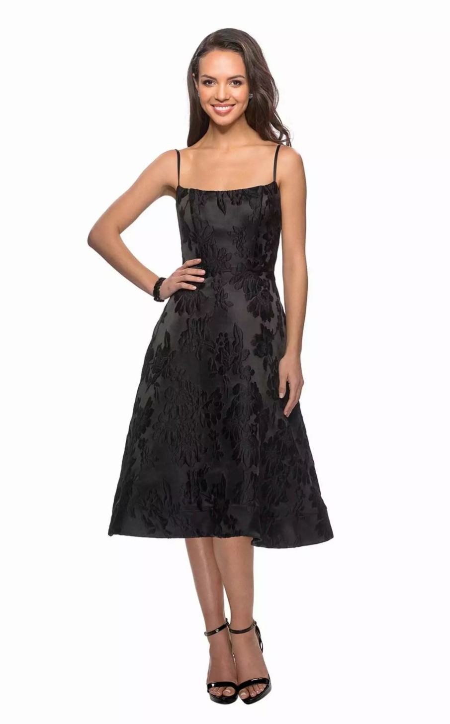 Cocktail Dresses * | La Femme 27748 Dress Black