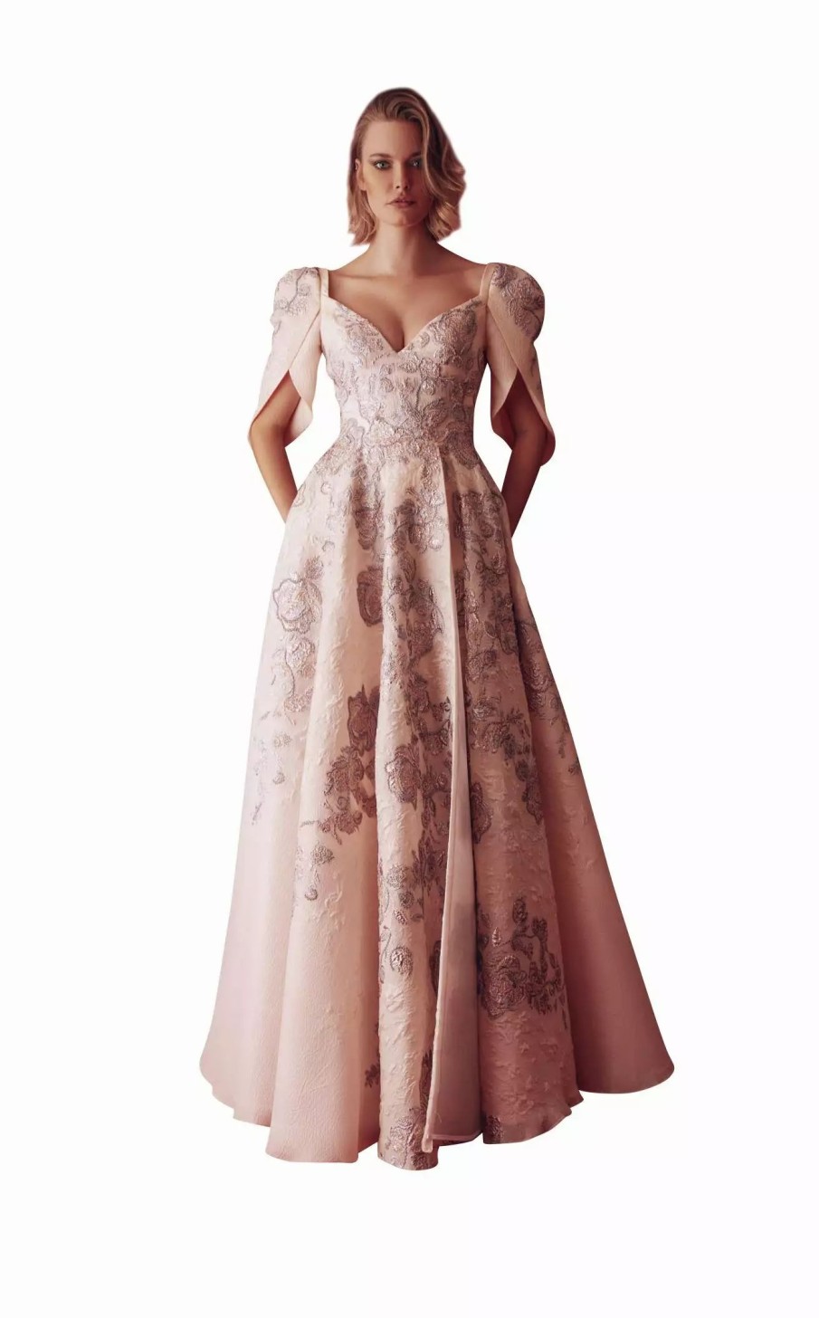 Red Carpet * | Gatti Nolli Couture Gad4948 Dress Pink-Multi