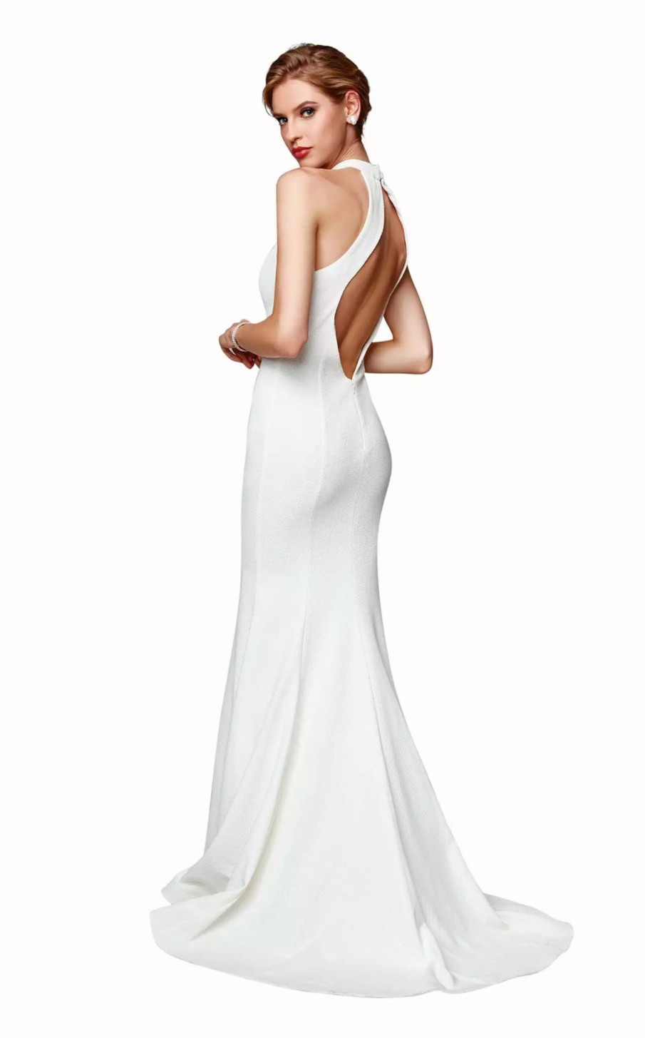 Long Prom Dresses * | Clarisse 600137 Dress Ivory