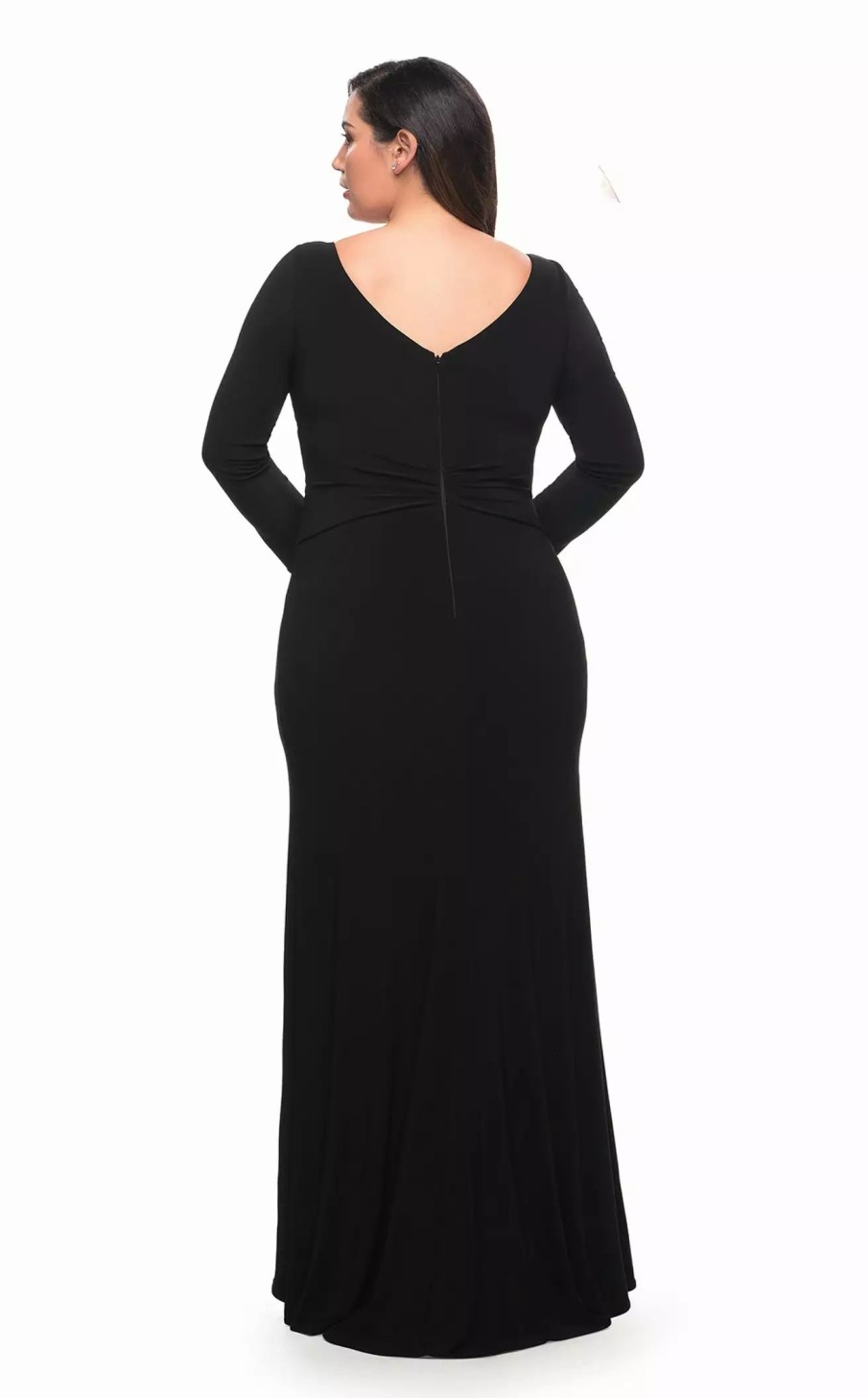 Plus Size Dresses * | La Femme 30071 Dress Black