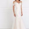 Long Prom Dresses * | Gls By Gloria Gl1513 Dress Ivory-Champagne