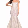 Long Prom Dresses * | La Femme 27789 Dress Ivory-Gold