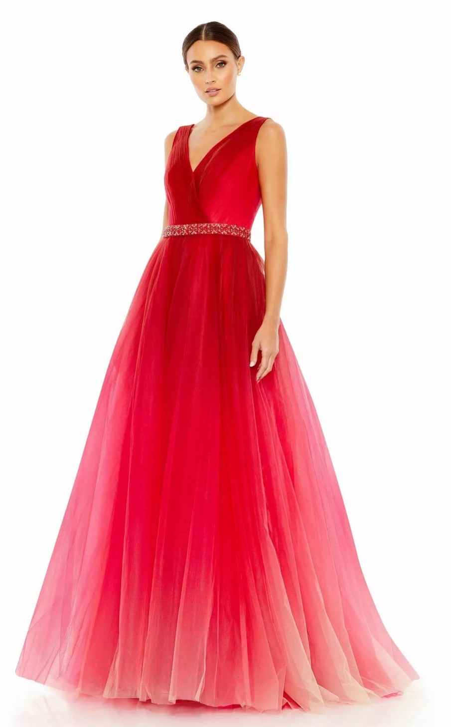 Red Carpet * | Mac Duggal 20378 Dress Red-Ombre