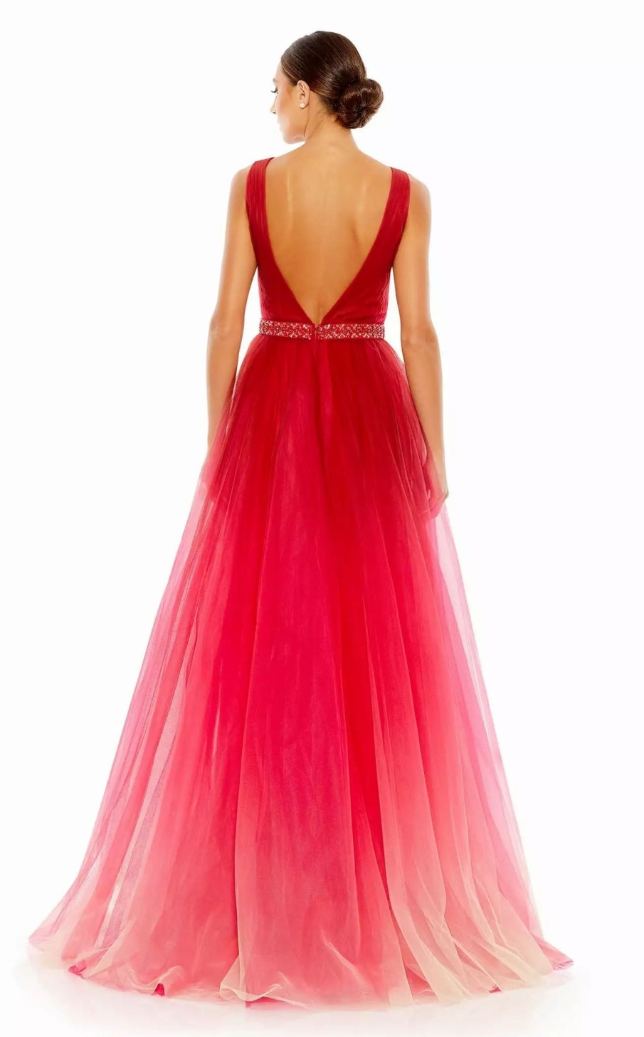 Red Carpet * | Mac Duggal 20378 Dress Red-Ombre