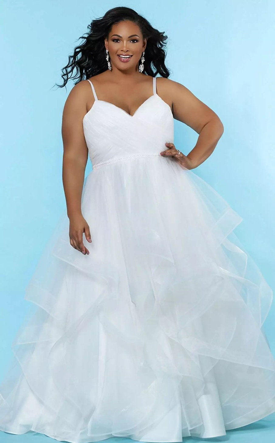 Plus Size Dresses * | Sydneys Closet Sc5240 Dress Ivory