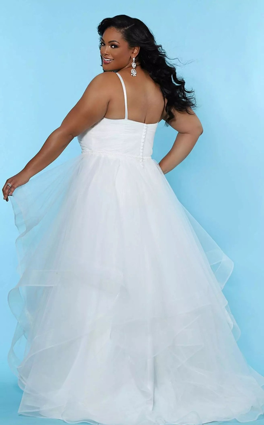 Plus Size Dresses * | Sydneys Closet Sc5240 Dress Ivory