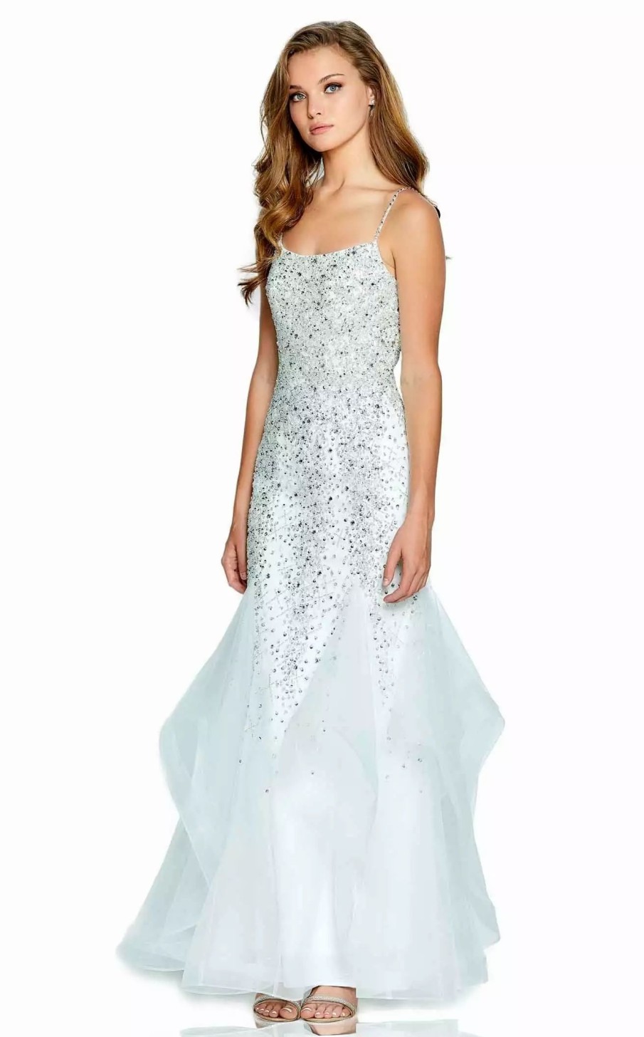 Long Prom Dresses * | Amarra 20703 Dress Diamond-White