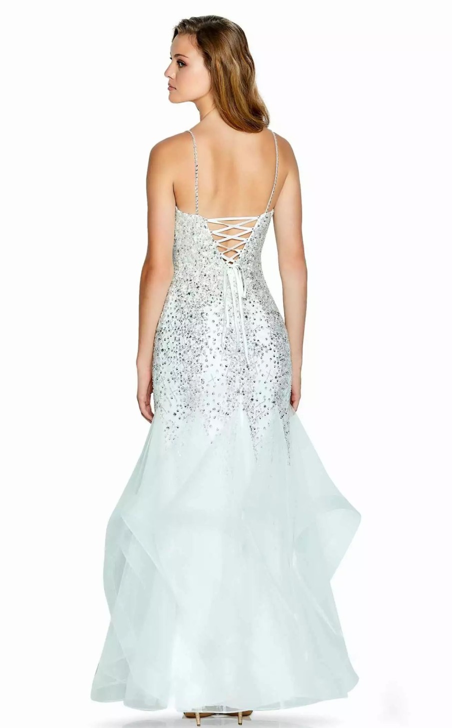 Long Prom Dresses * | Amarra 20703 Dress Diamond-White