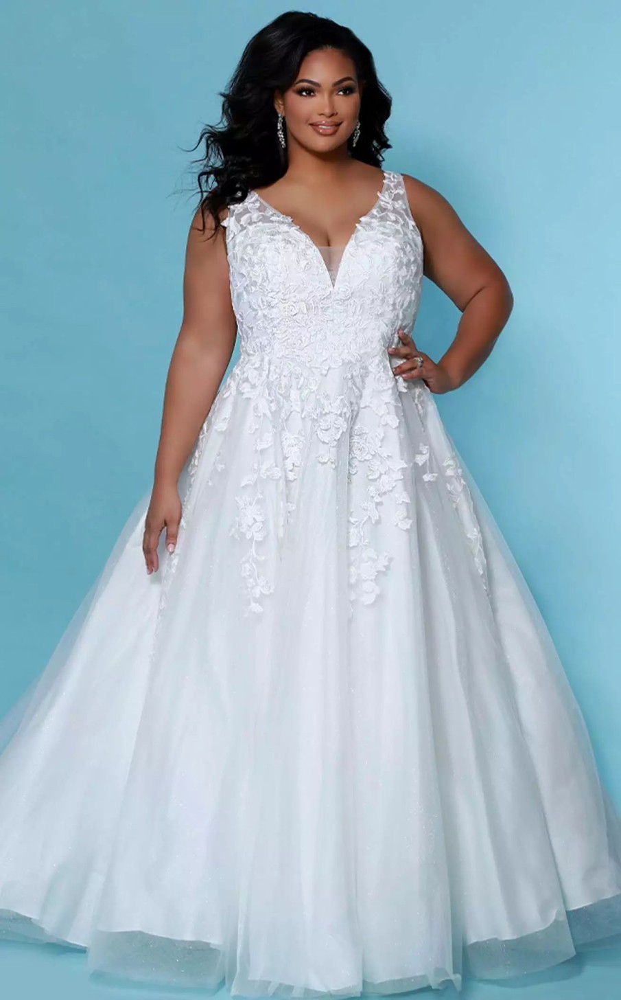 Plus Size Dresses * | Sydneys Closet Sc5259 Dress Ivory