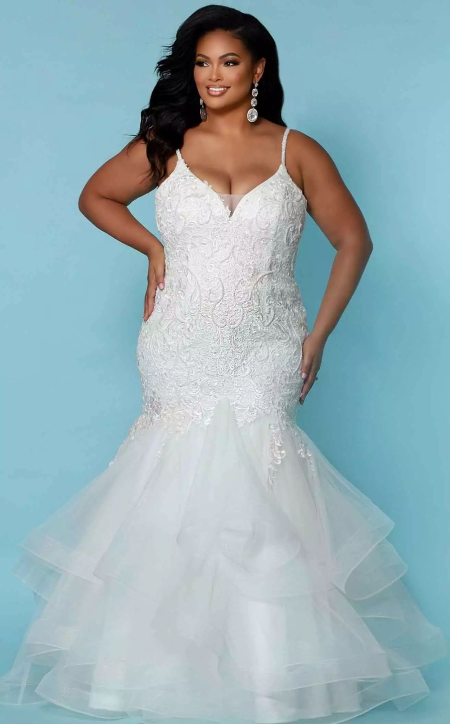 Plus Size Dresses * | Sydneys Closet Sc5268 Dress Ivory