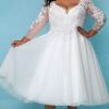 Plus Size Dresses * | Sydneys Closet Sc5265 Dress Ivory