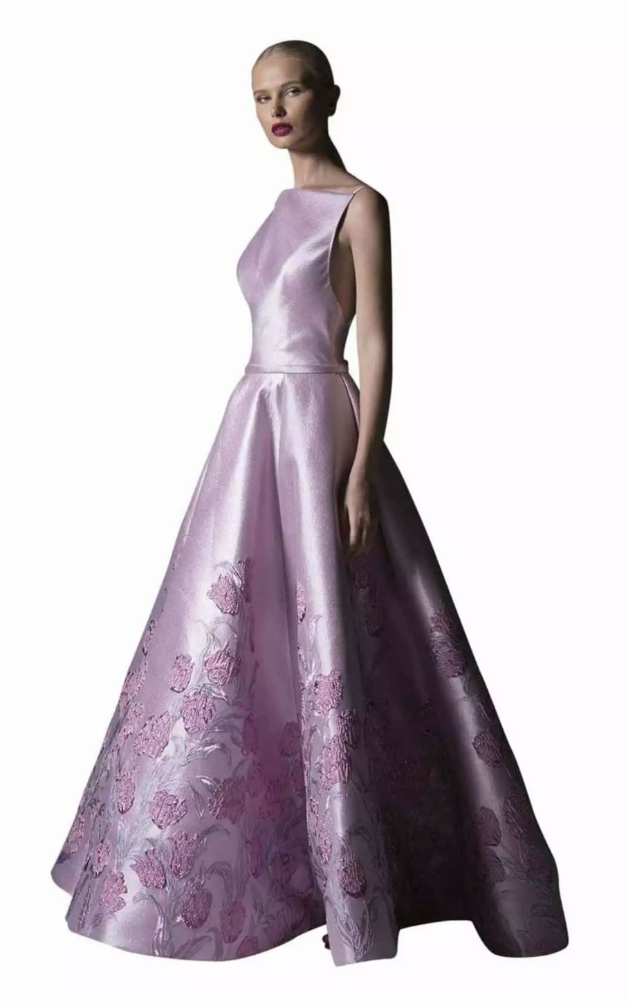 Red Carpet * | Edward Arsouni Couture Ss0353 Dress Lilac