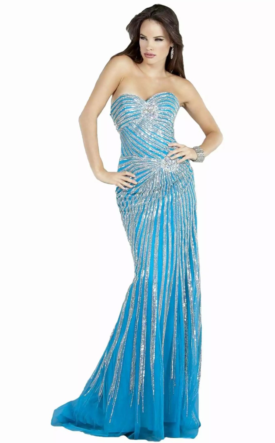 Long Prom Dresses * | Jovani 4343Bg Dress