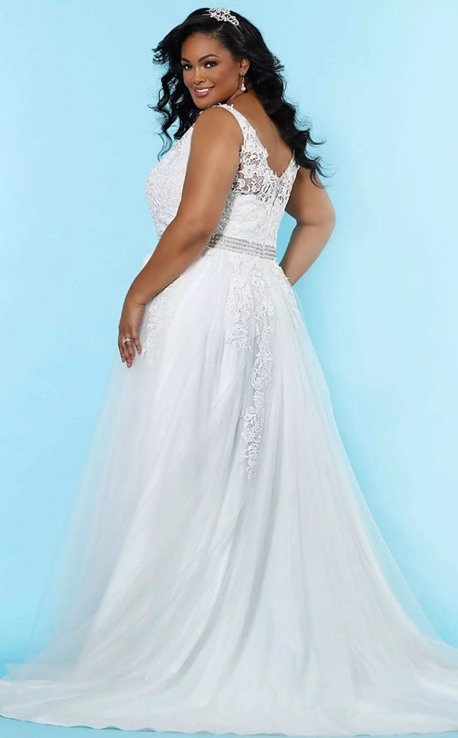 Plus Size Dresses * | Sydneys Closet Sc5230 Dress Ivory