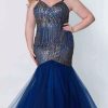 Plus Size Dresses * | Sydneys Closet Sc7322 Dress Multi-Royal