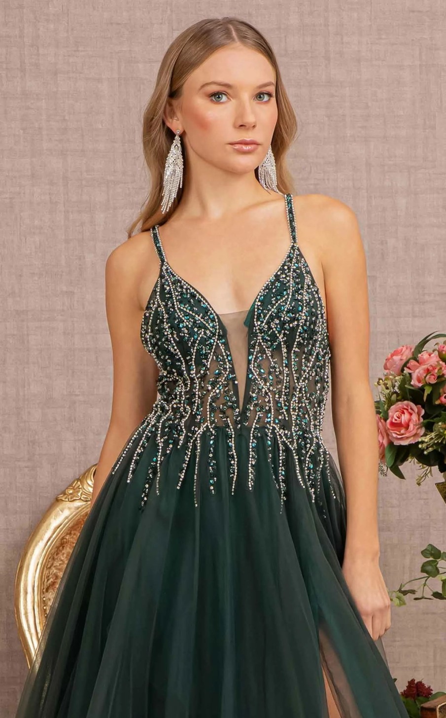 Red Carpet * | Gls By Gloria Gl3137 Dress Green