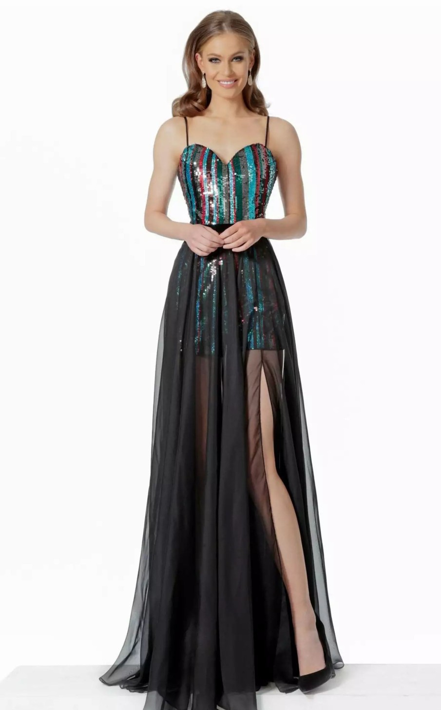 Red Carpet * | Jovani 66297Bg Dress Multi