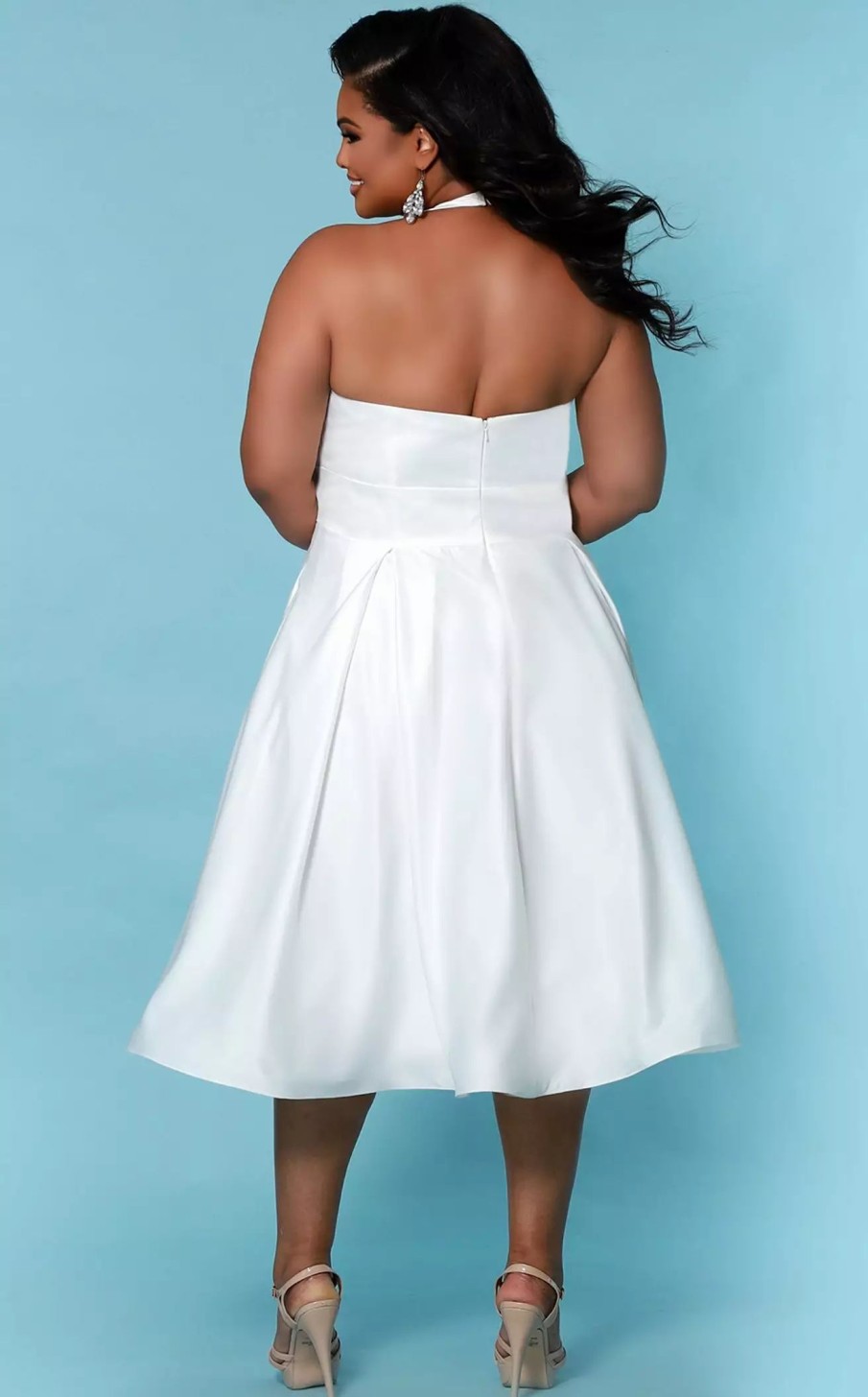 Plus Size Dresses * | Sydneys Closet Sc5266 Dress Ivory