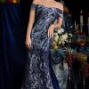 Red Carpet * | Janique 62125 Dress Navy