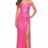 Long Prom Dresses * | La Femme 30615 Dress Hot-Pink