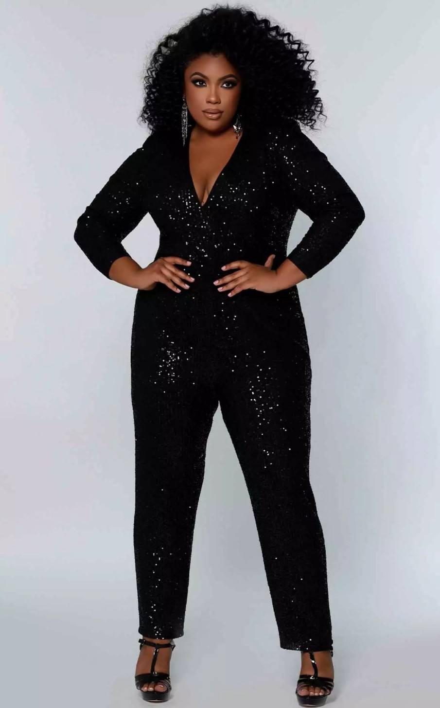 Plus Size Dresses * | Sydneys Closet Jk2220 Jumpsuit