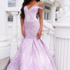 Long Prom Dresses * | Portia And Scarlett Ps22042 Dress Lilac