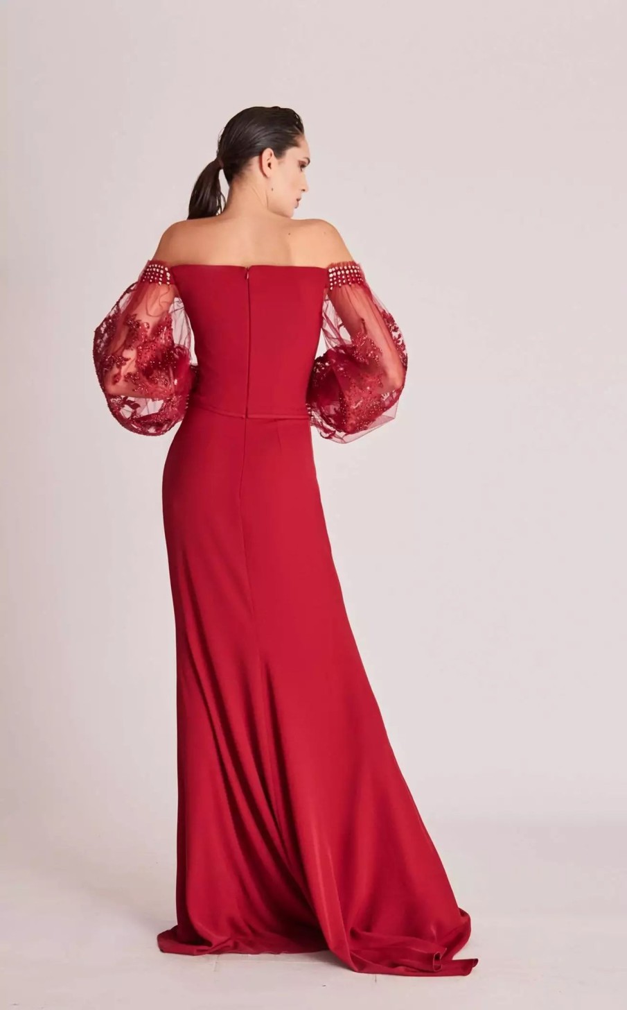 Red Carpet * | Gatti Nolli Couture Op5707 Dress Red