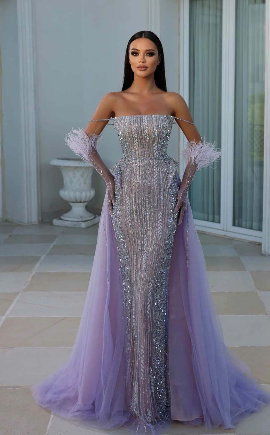 Red Carpet * | Portia And Scarlett Ps23983 Dress Lilac