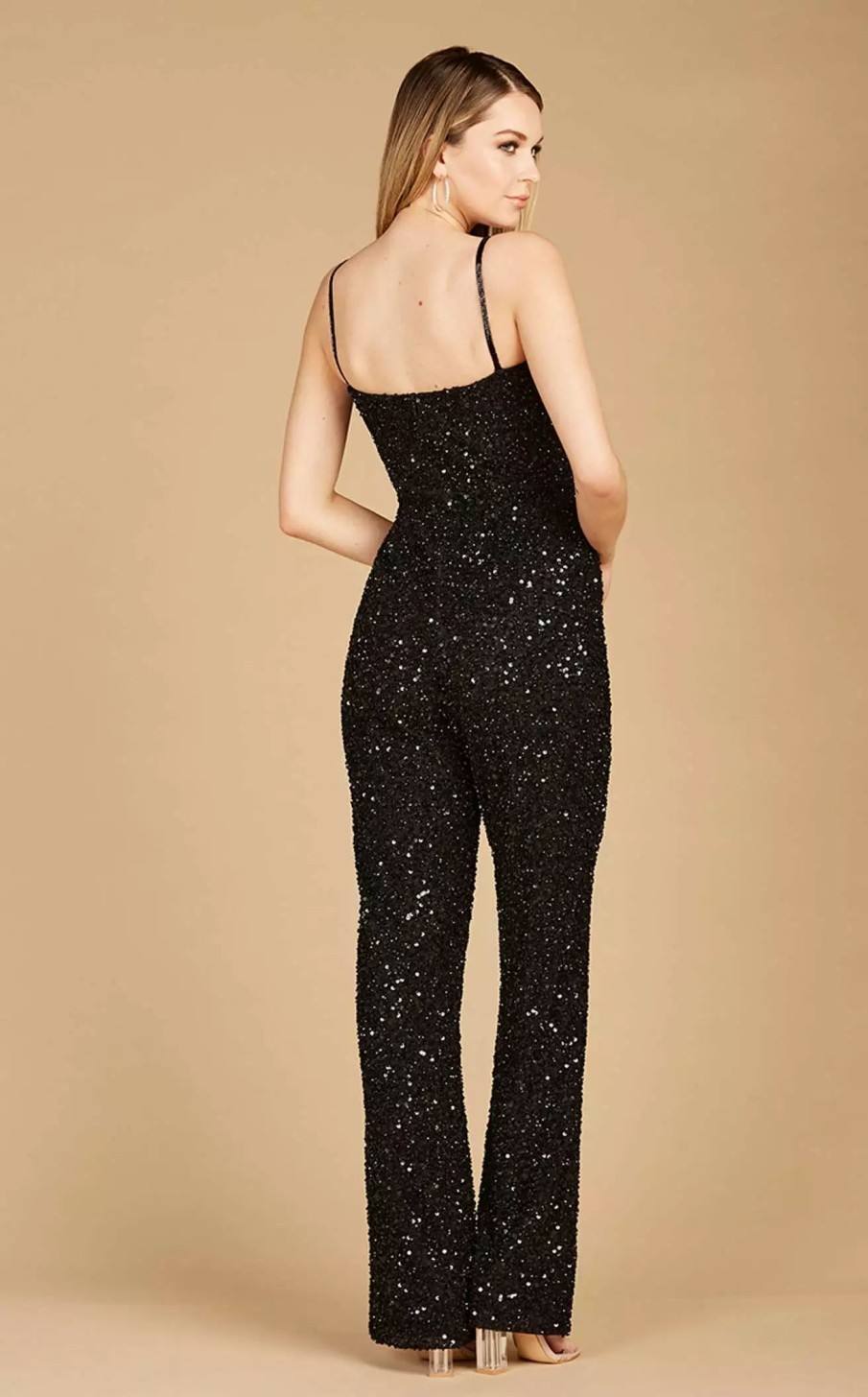 Long Prom Dresses * | Lara 29204 Jumpsuit Black