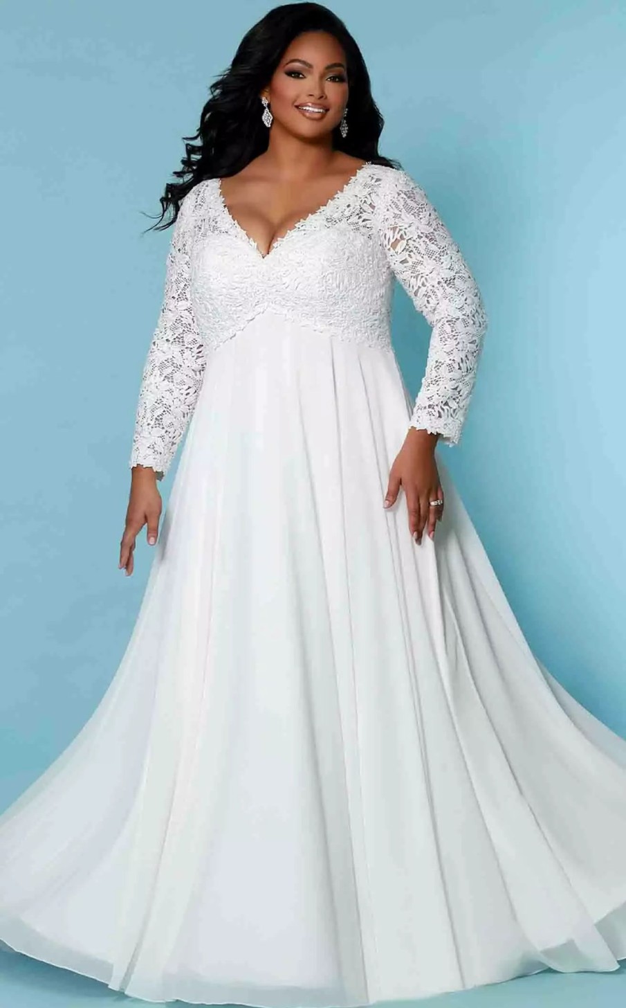 Plus Size Dresses * | Sydneys Closet Sc5276 Dress Ivory