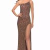 Red Carpet * | La Femme 31426 Dress Bronze