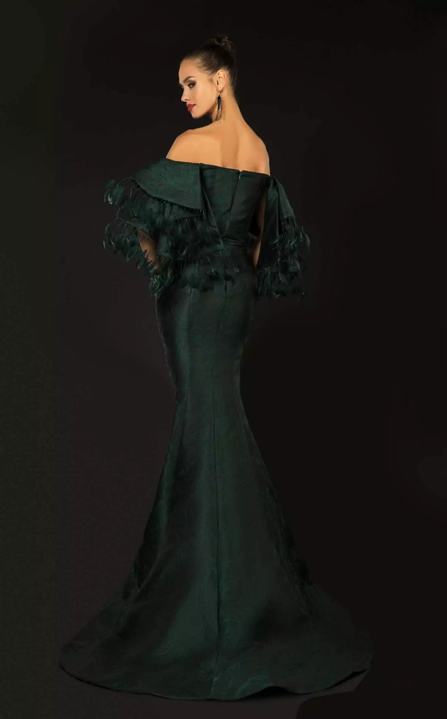 Red Carpet * | Terani 2021E2796 Dress Forest