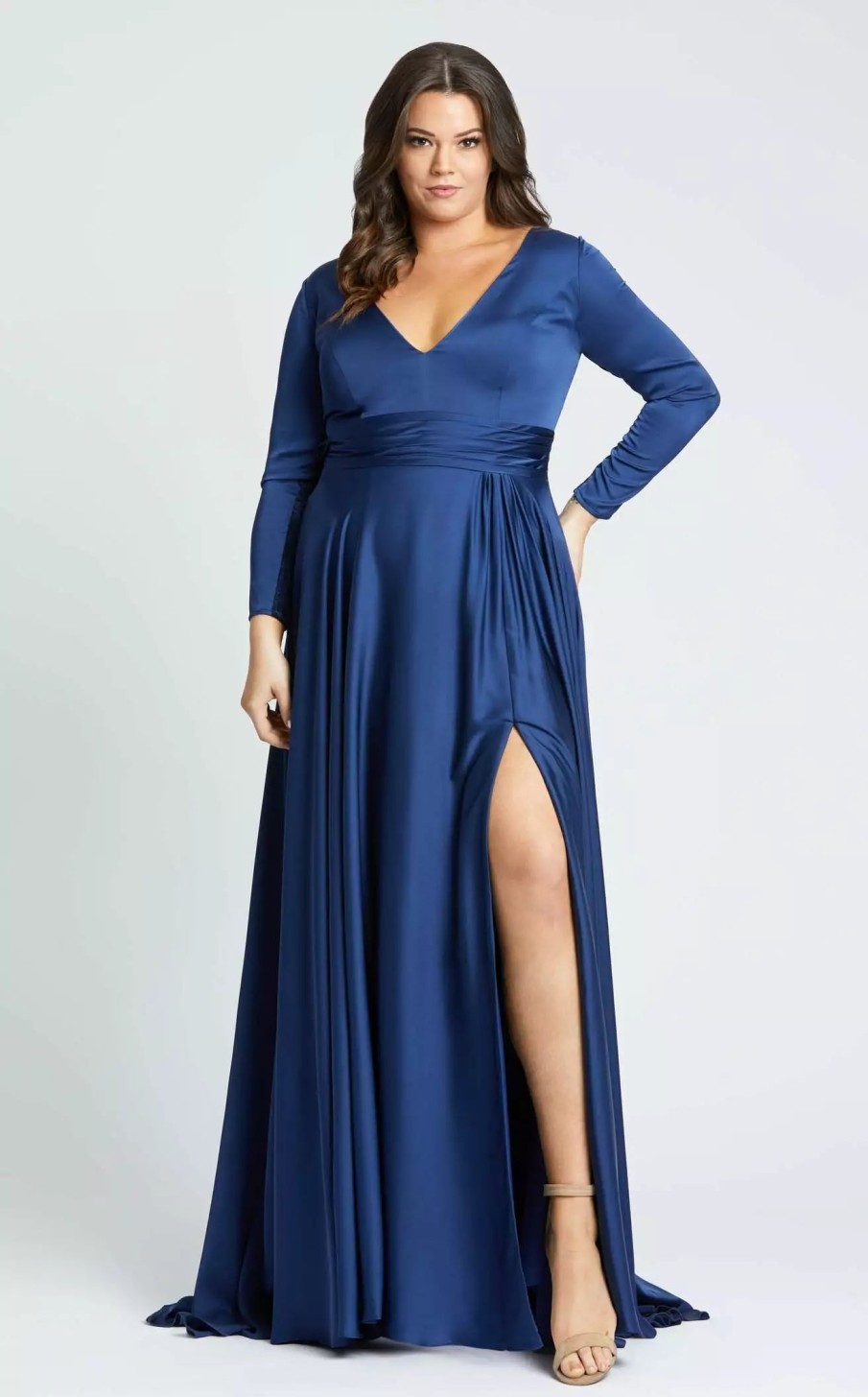 Plus Size Dresses * | Mac Duggal Fabulouss 55290 Dress Midnight