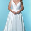 Plus Size Dresses * | Sydneys Closet Sc5229 Dress Ivory