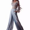 Red Carpet * | Gatti Nolli Couture Gat4925Gap4924 Jumpsuit Light-Blue