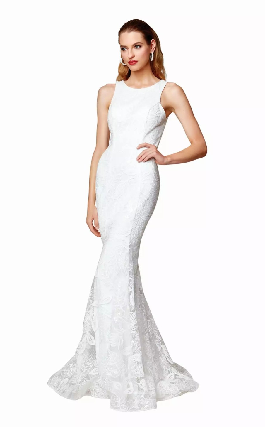 Long Prom Dresses * | Clarisse 600121 Dress Off-White