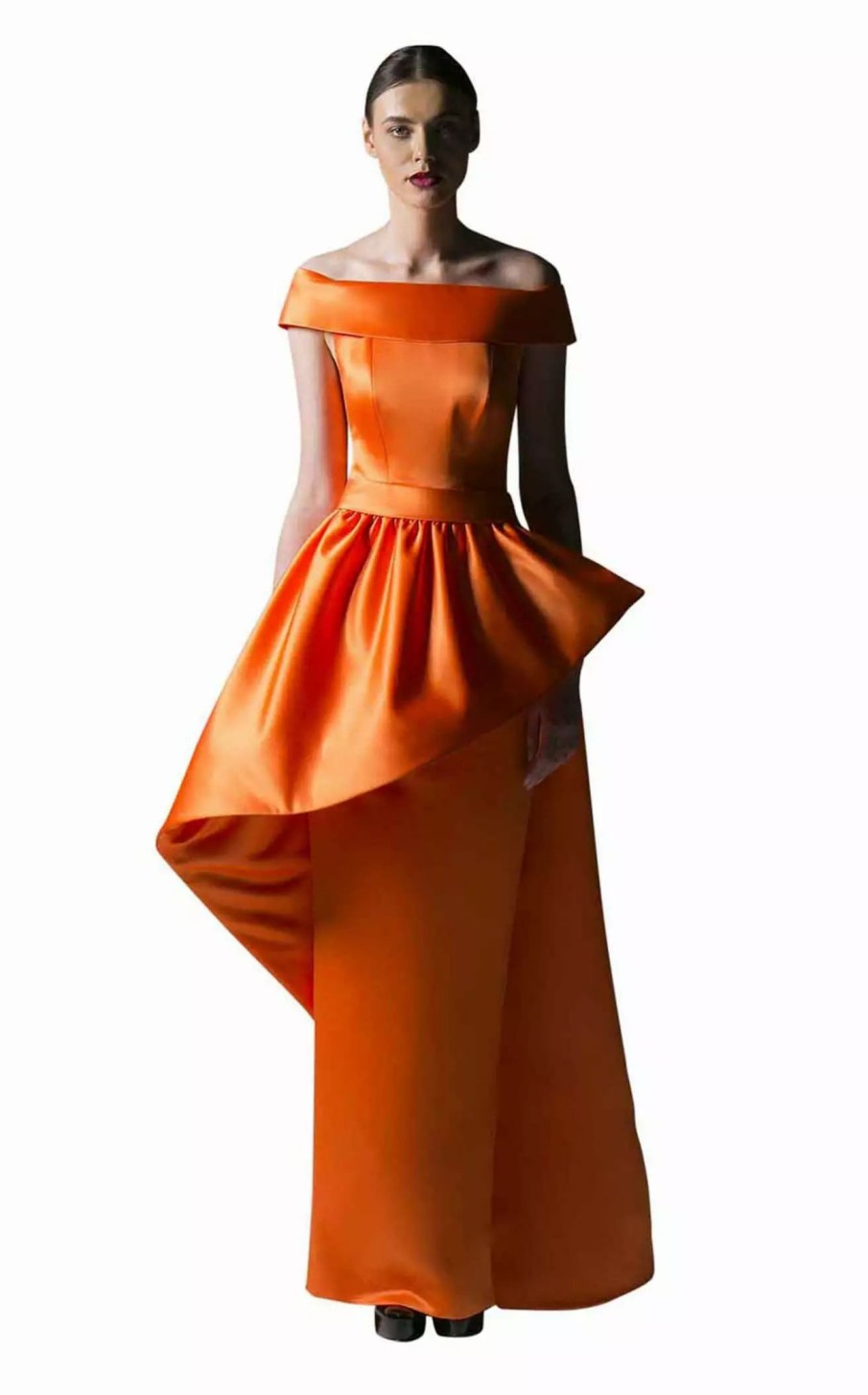 Red Carpet * | Edward Arsouni Couture Ss0356 Dress Orange