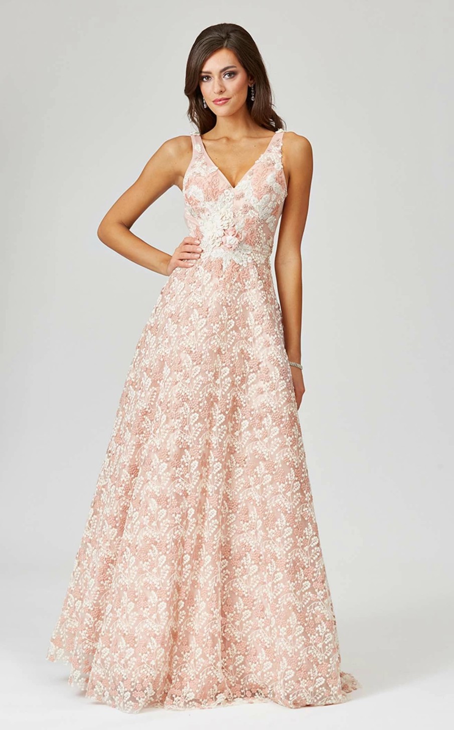 Long Prom Dresses * | Lara 29463 Dress Blush