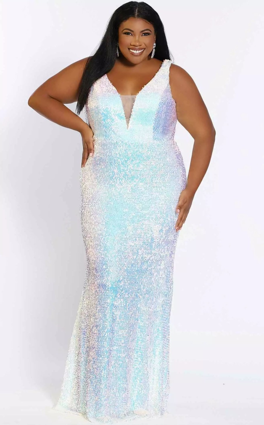 Plus Size Dresses * | Sydneys Closet Jk2109 Dress