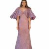 Red Carpet * | Chic And Holland Hf1529 Dress Mauve