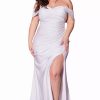 Plus Size Dresses * | Cinderella Divine Cd930C Dress Off-White