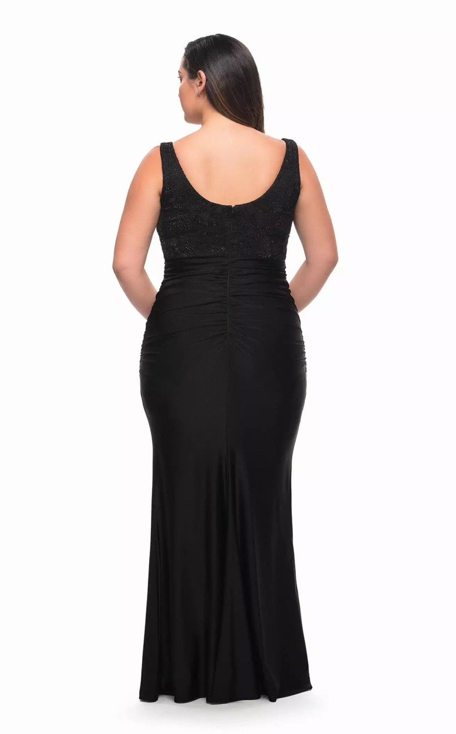 Plus Size Dresses * | La Femme 29645 Dress Black