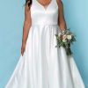 Plus Size Dresses * | Sydneys Closet Sc5272 Dress Ivory