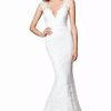 Long Prom Dresses * | Clarisse 600117 Dress Off-White