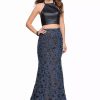 Long Prom Dresses * | La Femme 25602 Dress Blue-Multi