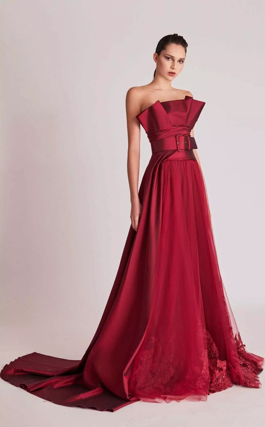 Red Carpet * | Gatti Nolli Couture Op5696Op5697 Dress Wine