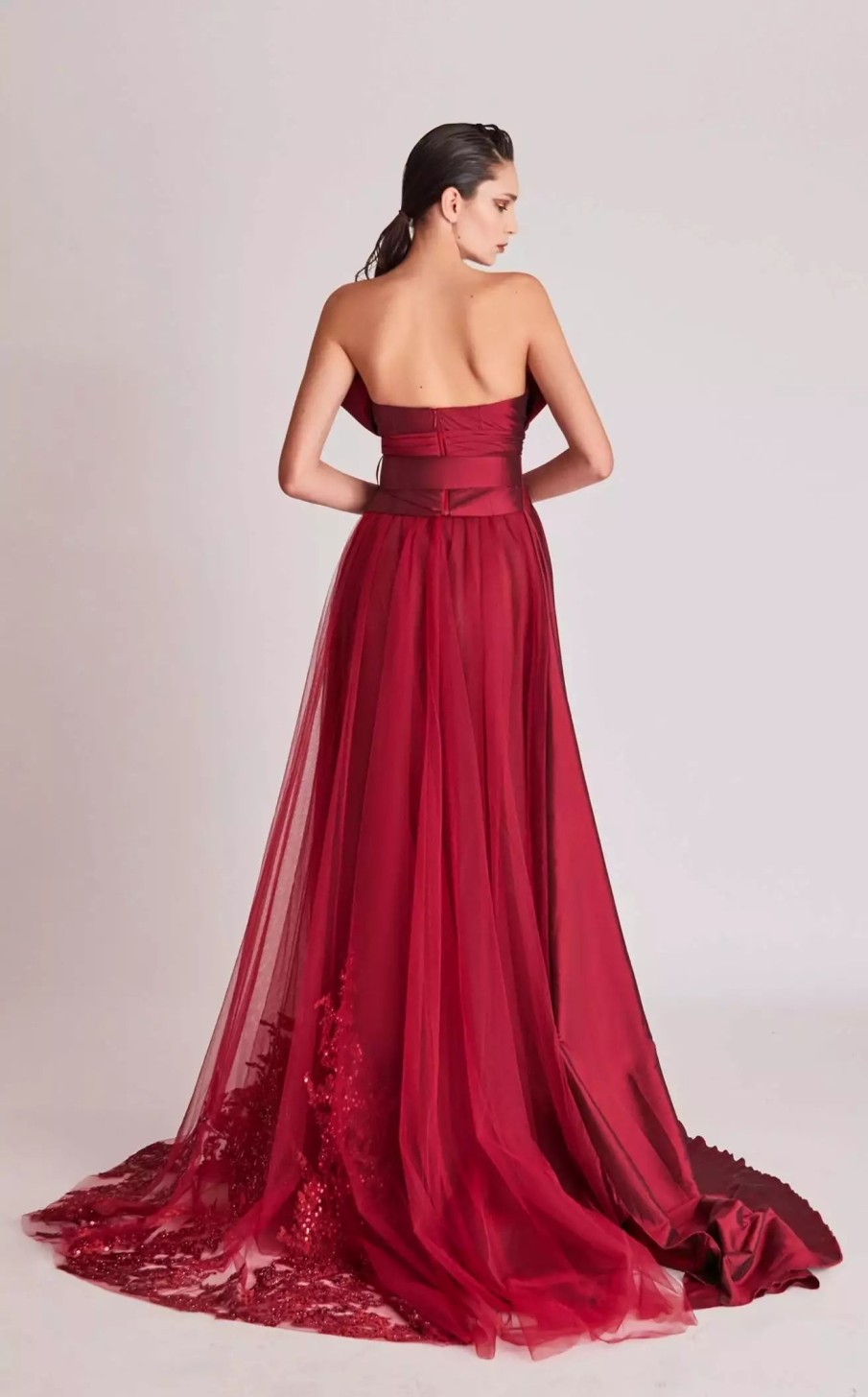 Red Carpet * | Gatti Nolli Couture Op5696Op5697 Dress Wine