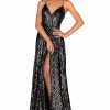 Red Carpet * | Clarisse 800289 Dress Black-Multi