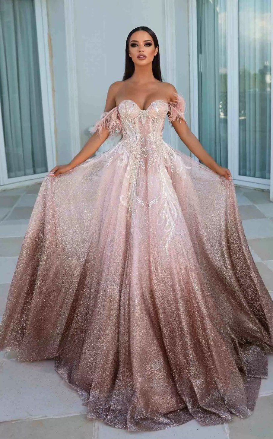 Red Carpet * | Portia And Scarlett Ps23932 Dress Blush