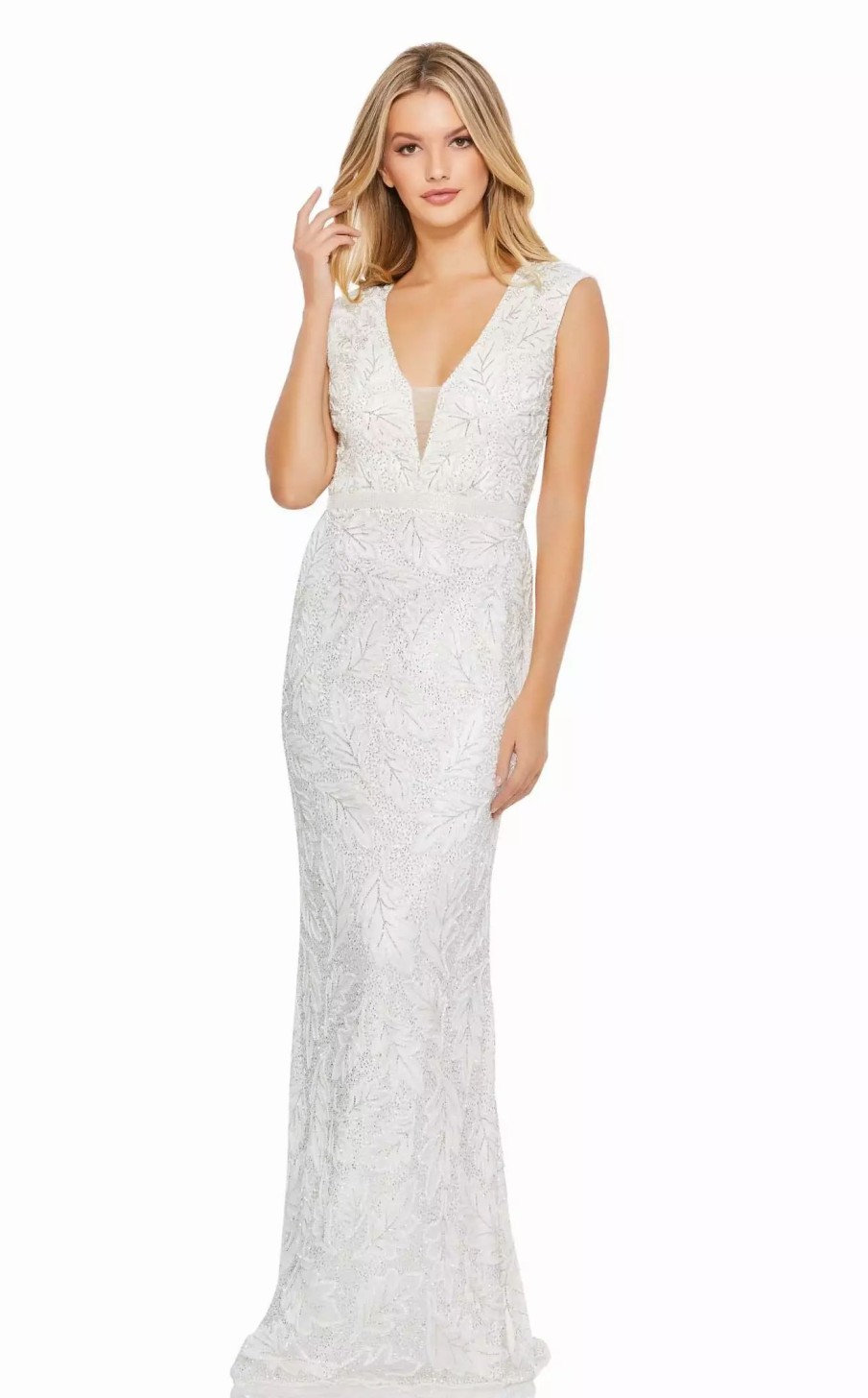 Red Carpet * | Mac Duggal 5429 Dress White